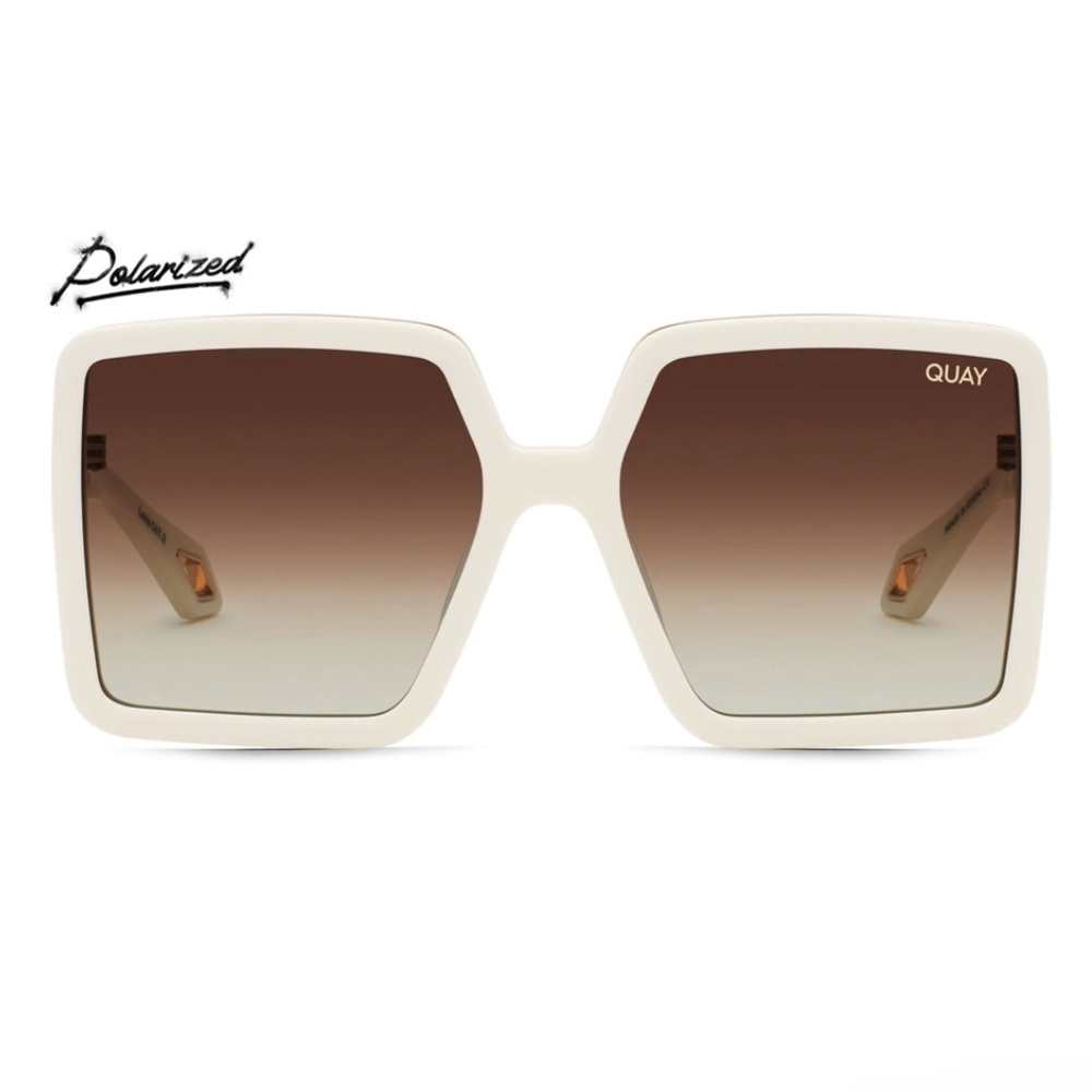 Quay Almost Ready Sunglasses in White